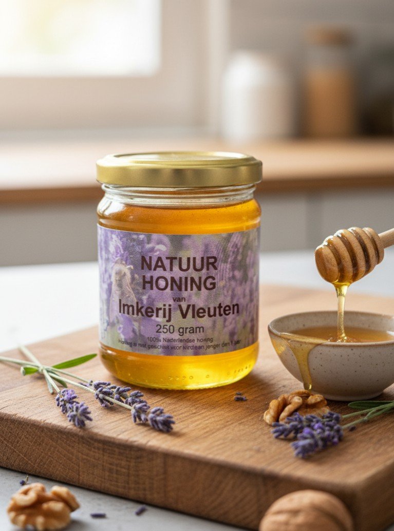 Natuurzuivere streekhoning 250 gram (zonder CBD)