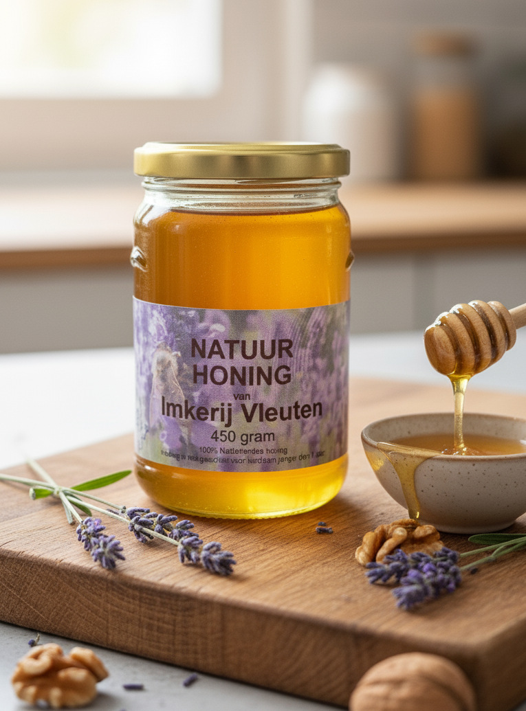 Natuurzuivere streekhoning 450 gram (zonder CBD)