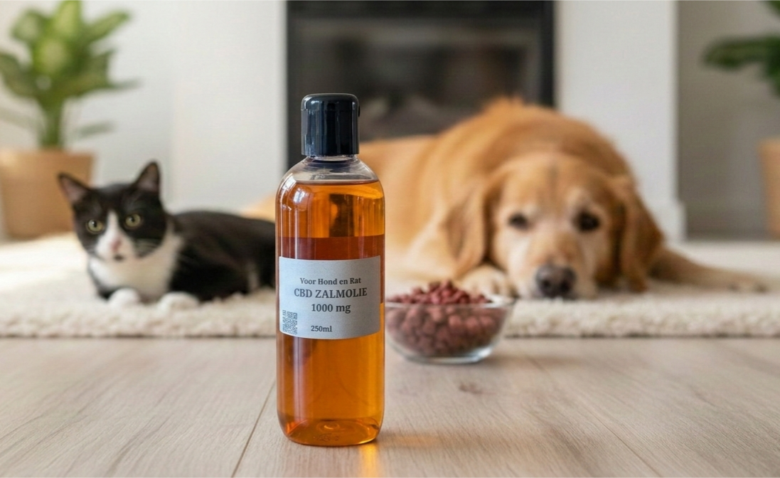 CBD zalmolie speciaal voor Hond en Kat 250ml